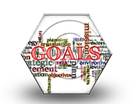 Goals Word Cloud Hex Color Pen PPT PowerPoint Image Picture