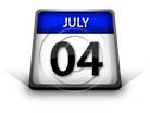 Calendar July 04 PPT PowerPoint Image Picture