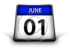 Calendar June 01 PPT PowerPoint Image Picture