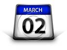 Calendar March 02 PPT PowerPoint Image Picture