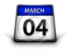 Calendar March 04 PPT PowerPoint Image Picture