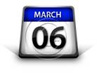 Calendar March 06 PPT PowerPoint Image Picture