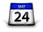Calendar May 24 PPT PowerPoint Image Picture