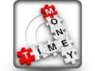 Money Time Puzzle Square PPT PowerPoint Image Picture