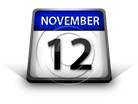 Calendar November 12 PPT PowerPoint Image Picture