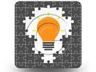 Puzzle Bulb 01 Square PPT PowerPoint Image Picture