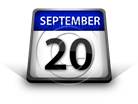 Calendar September 20 PPT PowerPoint Image Picture
