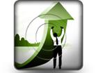 Download stretching it up green b PowerPoint Icon and other software plugins for Microsoft PowerPoint