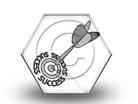 Success On Target SquareEX Square Sketch PPT PowerPoint Image Picture