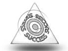 Success On Target TRI Sketch PPT PowerPoint Image Picture