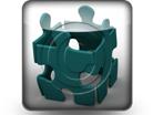 Download teamwork puzzle teal b PowerPoint Icon and other software plugins for Microsoft PowerPoint