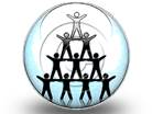 Teamwork Pyramid Circle Color Pencil PPT PowerPoint Image Picture
