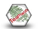 Teamwork Word Cloud Hex PPT PowerPoint Image Picture