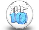 Top 10 Blue Circle Color Pencil PPT PowerPoint Image Picture