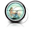 WorkingVacation Circle Color Pencil PPT PowerPoint Image Picture