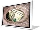 Money Down Drain Frame PPT PowerPoint Image Picture