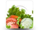 Lettuce Tomato Square PPT PowerPoint Image Picture