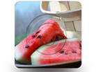Watermellon 02 Square PPT PowerPoint Image Picture