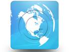 LightBlue World 02 Square PPT PowerPoint Image Picture