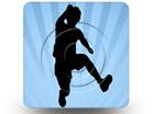 Boy Jump Silhouette 03 Square PPT PowerPoint Image Picture