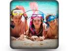 Snorkel Kids Square PPT PowerPoint Image Picture