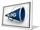 Blog Bullhorn F PPT PowerPoint Image Picture
