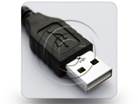 USB Male 01 Square PPT PowerPoint Image Picture