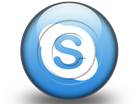 skype Circle 1 PPT PowerPoint Image Picture