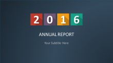 PowerPoint Infographic - 043 Flat Annual Report