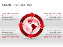 Download arrowcycle a 4red globe PowerPoint Slide and other software plugins for Microsoft PowerPoint