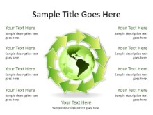 Download arrowcycle b 9green globe PowerPoint Slide and other software plugins for Microsoft PowerPoint