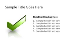 Checked List Green PPT PowerPoint presentation slide layout