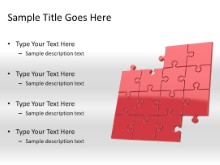 Download puzzle 13a red PowerPoint Slide and other software plugins for Microsoft PowerPoint