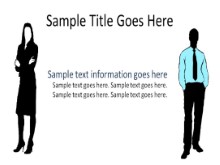 2 Silhouettes PPT PowerPoint presentation slide layout