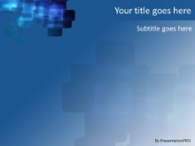 Blue Squares PPT PowerPoint Template Background