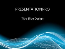 Glow Flow Wave PPT PowerPoint Template Background