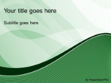 Download modern wave green PowerPoint Template and other software plugins for Microsoft PowerPoint