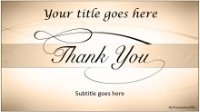 Thankyou 01 Tan Widescreen PPT PowerPoint Template Background