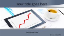PowerPoint Templates - Charts And Coffee Widescreen