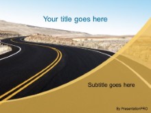 PowerPoint Templates - Curving Road