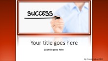 PowerPoint Templates - Success Direction Red Widescreen