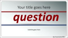 PowerPoint Templates - The Question Widescreen