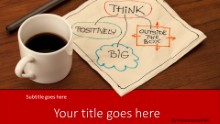PowerPoint Templates - Thoughts Over Coffee Red Widescreen