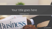 PowerPoint Templates - Business Section News Widescreen