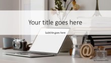 PowerPoint Templates - Home Office Desk 01