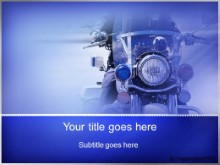 Download police motorcycle PowerPoint Template and other software plugins for Microsoft PowerPoint