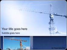 Download construction crane PowerPoint Template and other software plugins for Microsoft PowerPoint