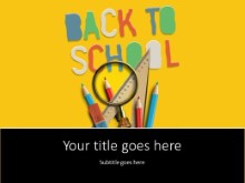 PowerPoint Templates - Back To School Supplies 3