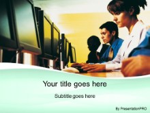 PowerPoint Templates - Computer Training Green