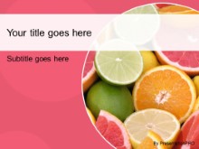 Download citrus fruits pink PowerPoint Template and other software plugins for Microsoft PowerPoint